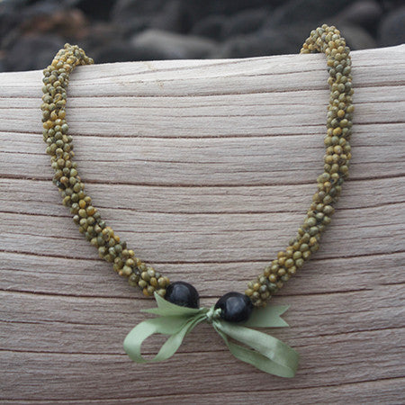 green mongo shell lei hawaii