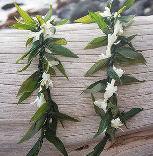 Ti Leaf Lei with Tuberose